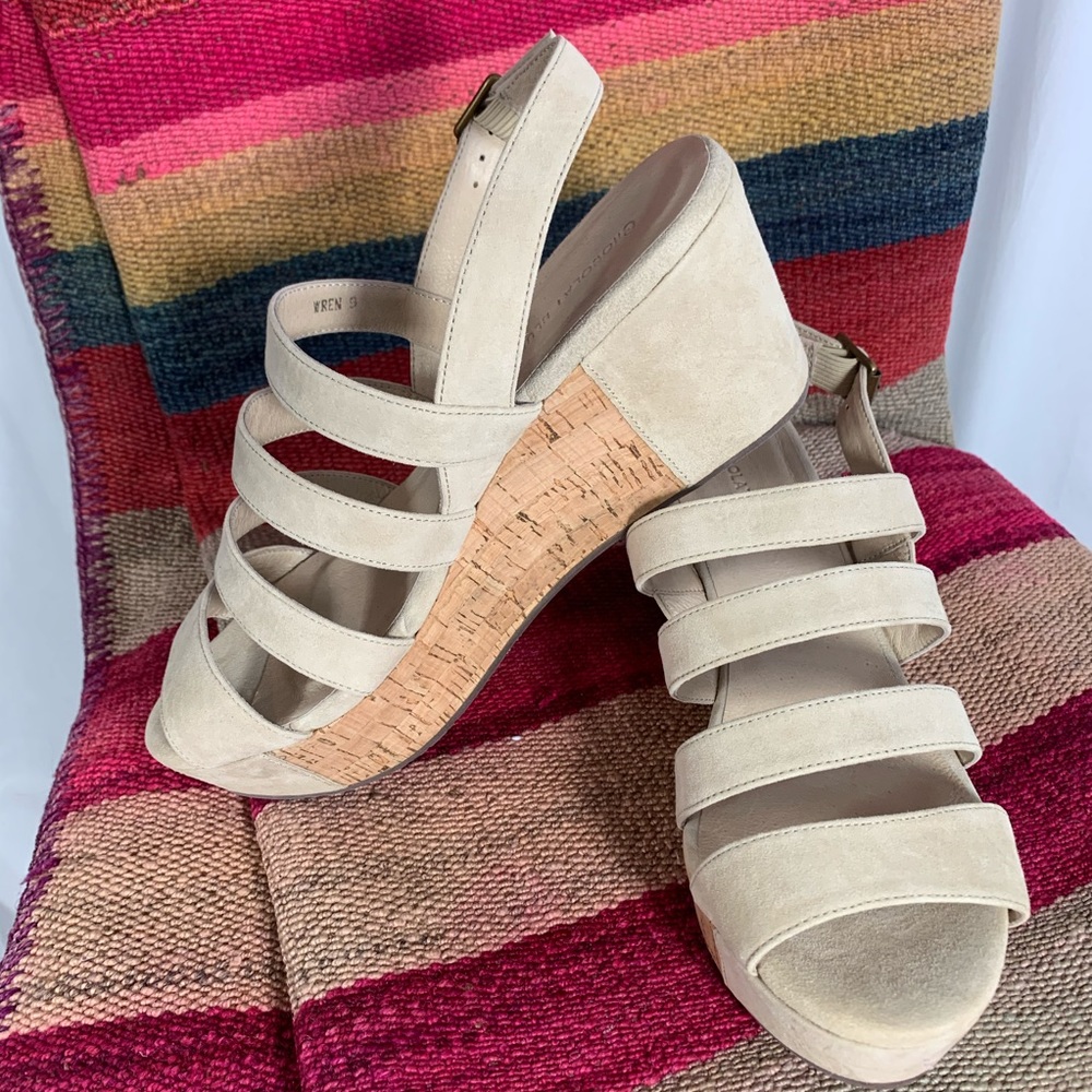 Sundance platform suede sandals